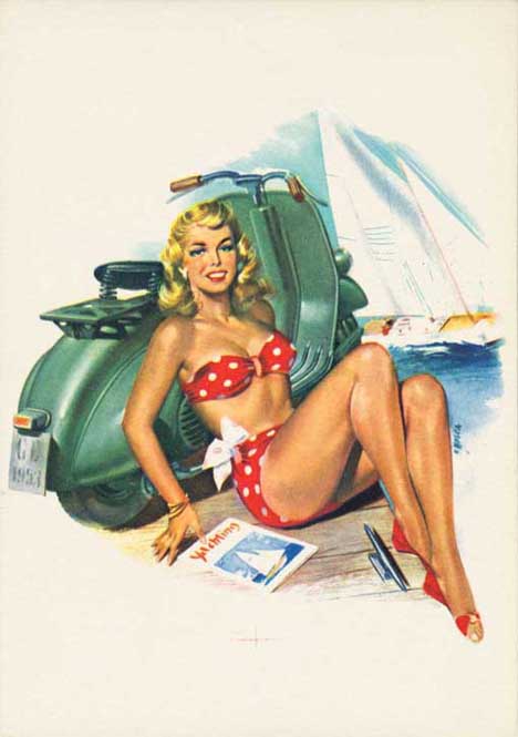 Here is a great Flickr account dedicated to pinup gals from the 50 s and
